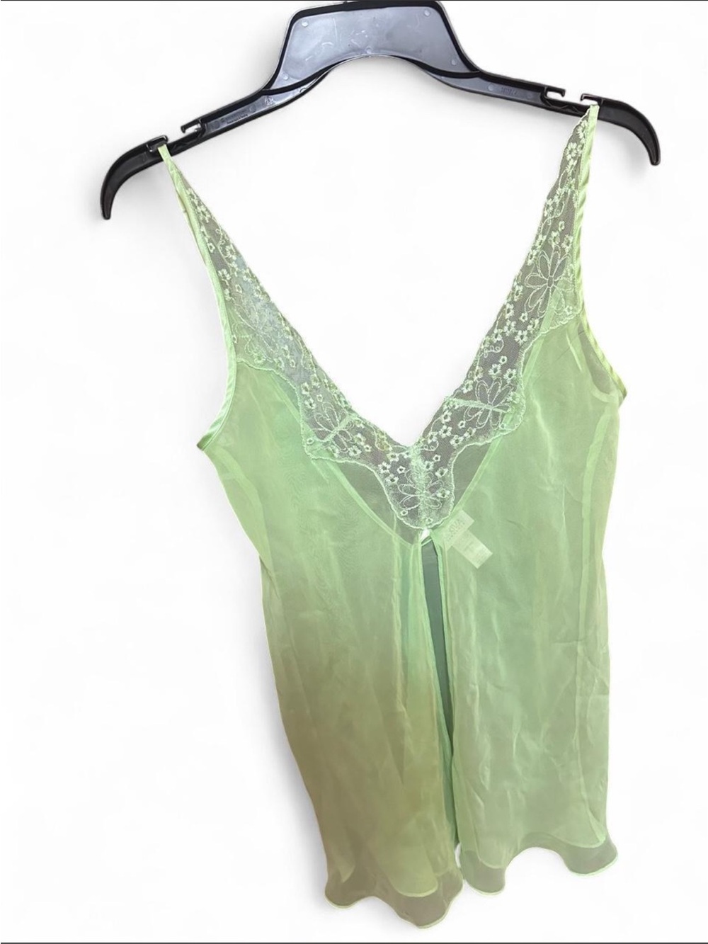 La Senza Sheer Lace-Trim Slip - Size S